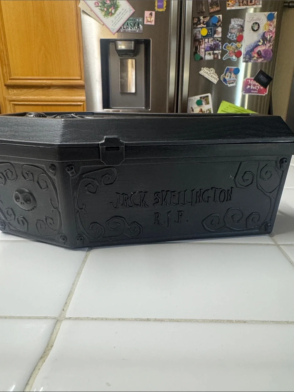 Disneyland Jack Skellington Nightmare Before Christmas Coffin Popcorn Bucket